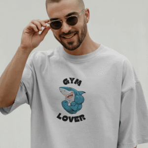 Shark Strength Blue Power for Gym Lovers T-shirt Sticker Men