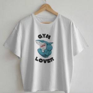 Shark Strength Blue Power for Gym Lovers T-shirt Sticker